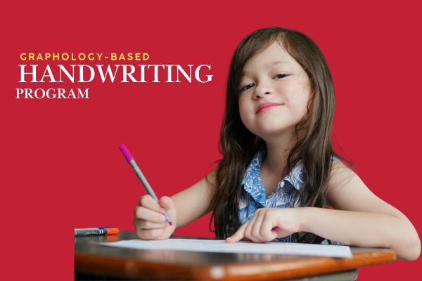 Graphology based handwriting program for kids